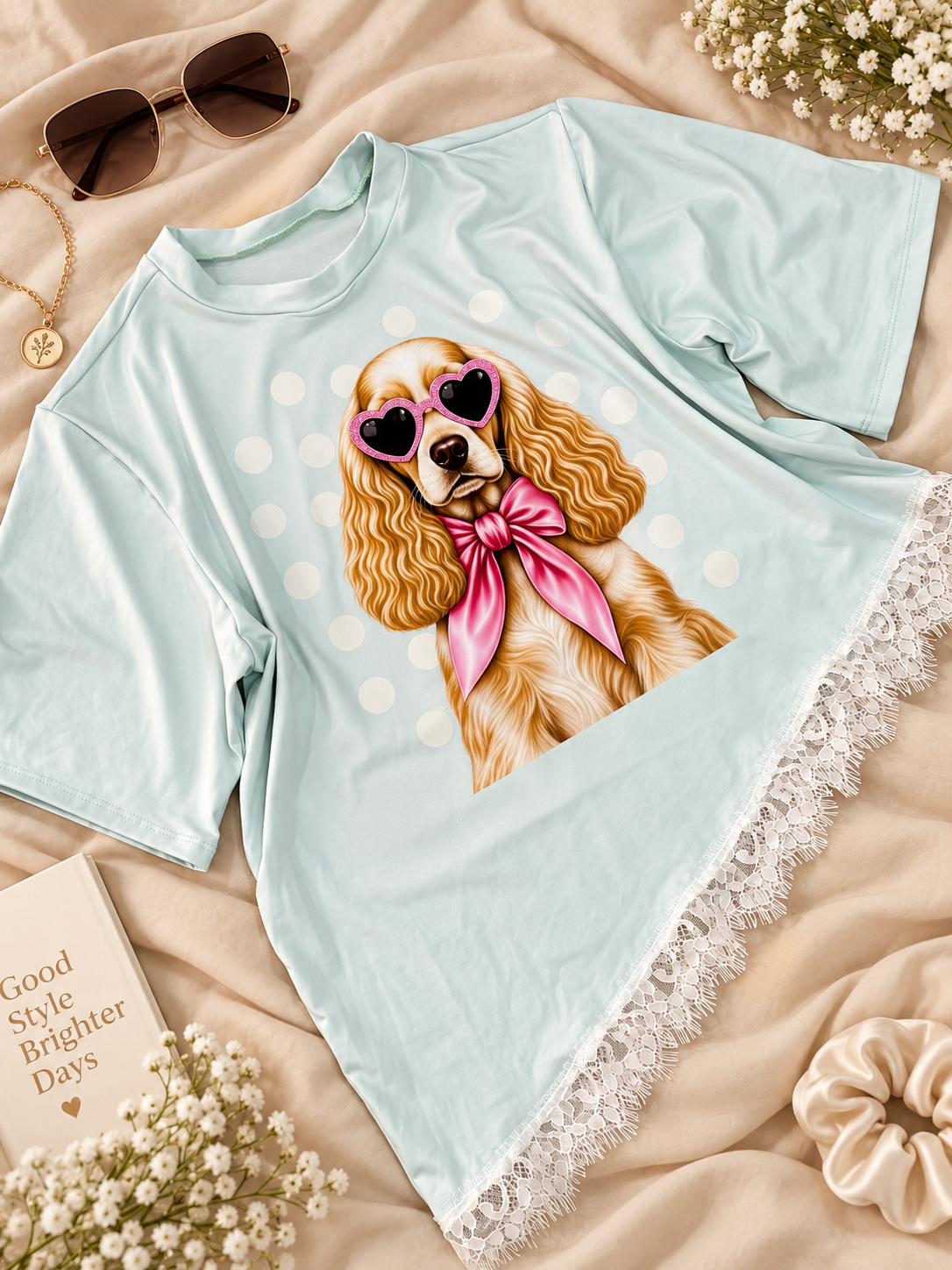 BLUSAS ENCAJE PERROS FASHIONISTA