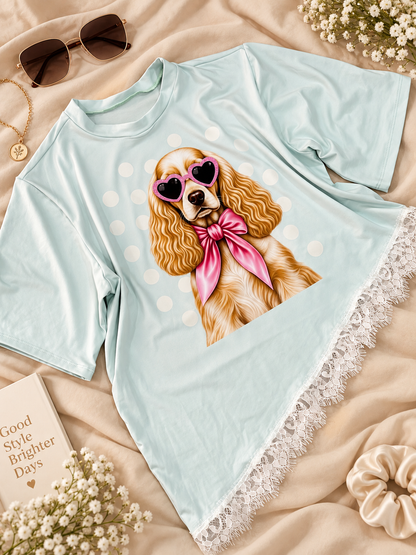 BLUSAS ENCAJE PERROS FASHIONISTA