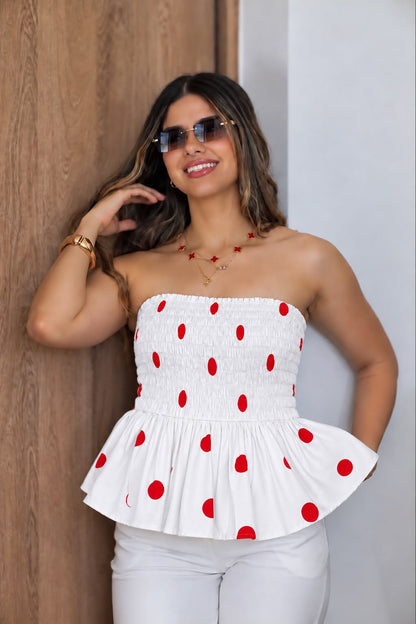BLUSA TAFETA LUNARES ARRUCHIS